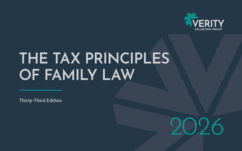 The Tax Principles of Family Law – 2026