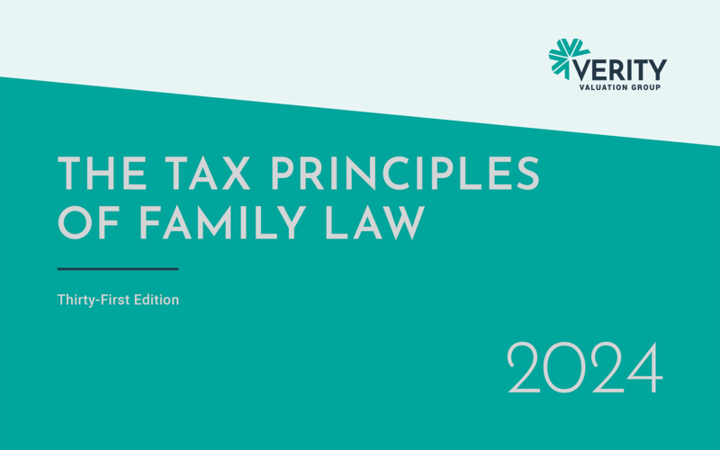 The Tax Principles of Family Law – 2024